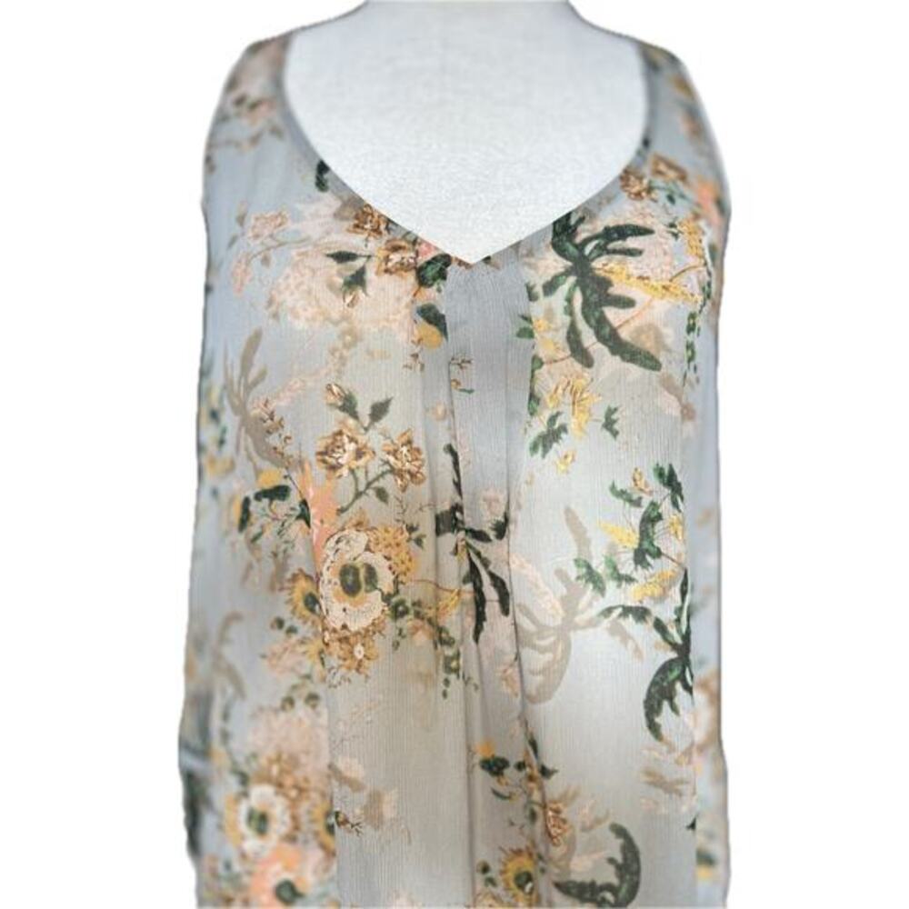 Maeve Anthropologie Floral Handkerchief Hem Sleeveless Cottagecore boho Size S - Picture 4 of 8